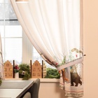 Комплект штор для кухни с подхватами «Этель. Новогоднее чудо», 2 шт., белые, 145×180±5 см - Фото 3