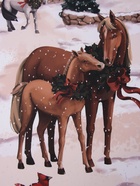 Шторы для кухни с подхватами «Этель» Horse family, 145×180 см - 2 шт., габардин - Фото 5