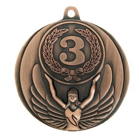 Медаль призовая 017 диам 4,5 см. 3 место. Цвет бронз. Без ленты