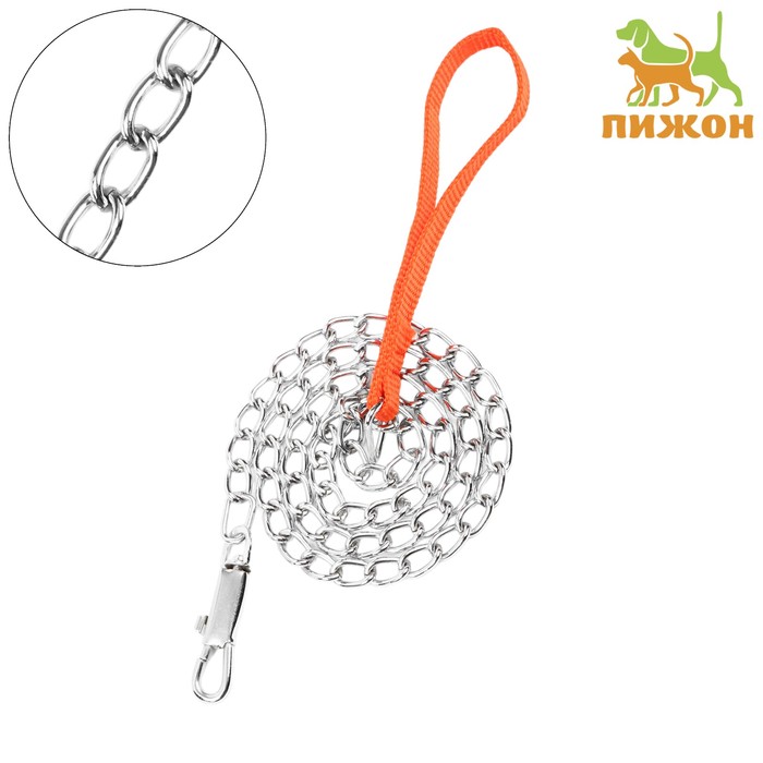 Металлический поводок, 120 см × 3 мм - Фото 1