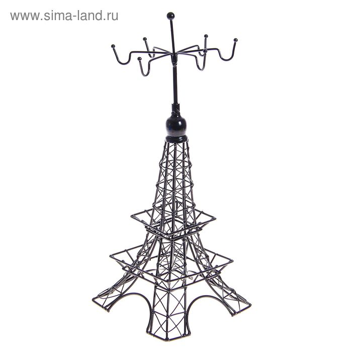 Подставка для украшений "Башня", 39*14*14 см, цвет черный - Фото 1