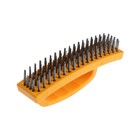 Щетка металлическая ручная ТУНДРА, пластиковая рукоятка, 6-рядная - Фото 6