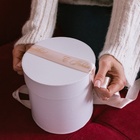 Лента атласная с тиснением «С Новым годом и Рождеством», 25 мм, 23±1 м, персиковая - Фото 4