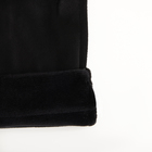 Перчатки женские, безразмерные, сенсорные, без утеплителя, чёрные - Фото 4