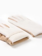 Перчатки женские, безразмерные, без утеплителя, молочные - Фото 9