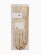 Перчатки женские двойные, безразмерные, сенсорные, без утеплителя, бежевые - Фото 6