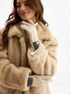 Перчатки женские, безразмерные, без утеплителя, бежевые 10450722