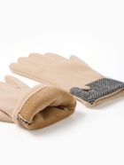 Перчатки женские, безразмерные, без утеплителя, бежевые - Фото 9