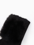 Перчатки женские, безразмерные, без утеплителя, чёрные - Фото 5