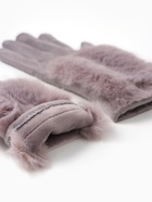 Перчатки женские, безразмерные, без утеплителя, серые - Фото 9