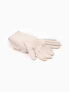 Перчатки женские, безразмерные, без утеплителя, бежевые - Фото 2