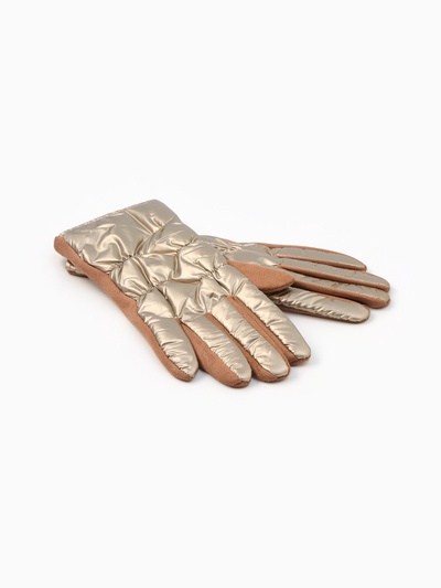 Перчатки женские, безразмерные, без утеплителя, бежевые