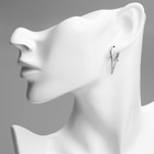 Серьги металл XUPING галка, цвет серебро - Фото 2