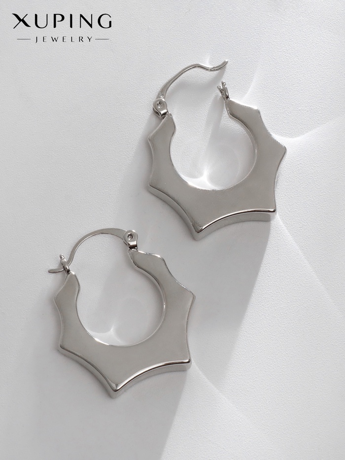 Серьги металл XUPING оковы сладострастия, цвет серебро - Фото 1