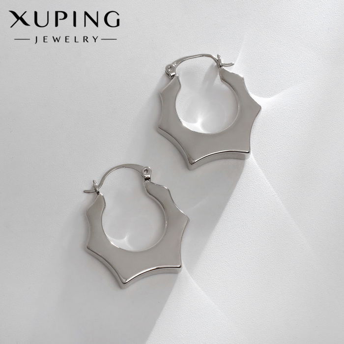 Серьги металл XUPING оковы сладострастия, цвет серебро - Фото 1