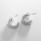 Серьги кольца XUPING «Неотразимость», цвет серебро, d=1.3 см - Фото 3