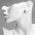 Серьги кольца XUPING «Неотразимость», цвет серебро, d=1.3 см - Фото 9