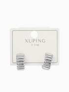 Серьги кольца XUPING «Неотразимость», цвет серебро, d=1.3 см - Фото 4