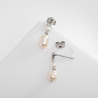 Серьги металл XUPING бусины, цвет серебро - Фото 3