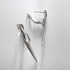 Серьги со стразами XUPING уникальность, белые в серебре - Фото 3