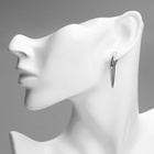 Серьги со стразами XUPING уникальность, белые в серебре - Фото 2