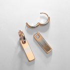 Серьги металл XUPING медальон, цвет серебряно-золотой - Фото 2