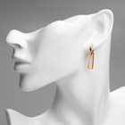 Серьги металл XUPING медальон, цвет серебряно-золотой - Фото 3