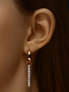 Серьги со стразами XUPING открытие, белые в розовом золоте - Фото 4