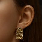 Серьги металл XUPING волны, цвет золото - Фото 3