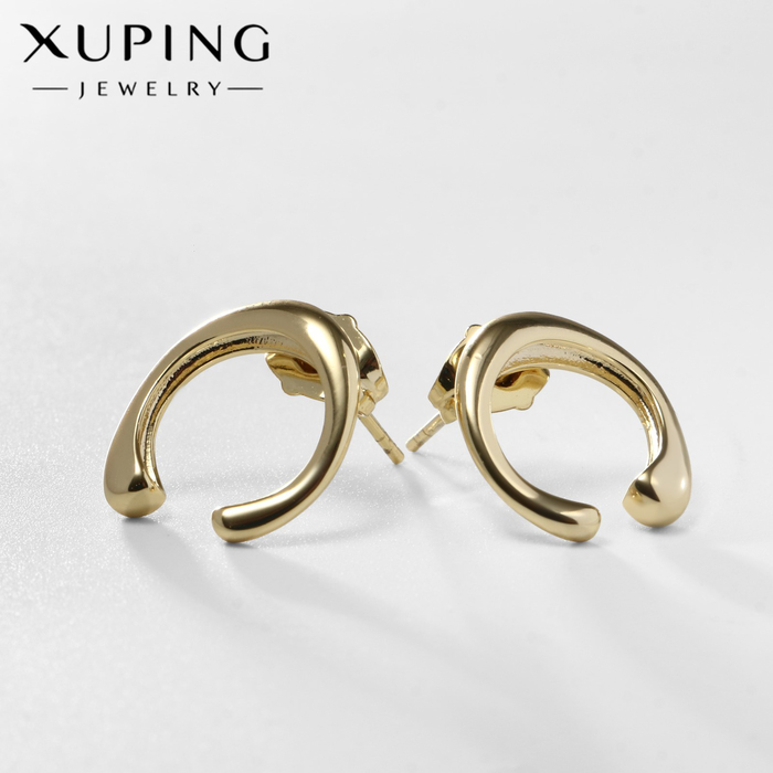 

Серьги металл XUPING подкова, цвет золото