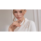 Серьги металл XUPING завитки изгиб, цвет золото 10453397