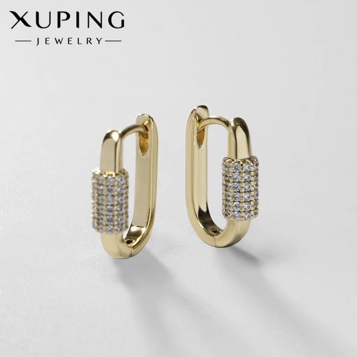 

Серьги со стразами XUPING яркость, тренд, цвет белый в золоте
