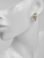 Серьги кольца XUPING императрица, яркие, белые, золоте - Фото 3