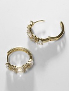 Серьги кольца XUPING императрица, яркие, белые, золоте - Фото 5