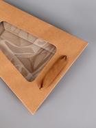 Пакет - переноска для цветов 10×10×20×18 см, крафт - Фото 2