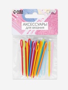 Иглы для сшивания, пластиковые, d=2 мм, 5.5 см, 25 шт., разноцветные - Фото 4