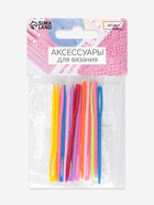 Иглы для сшивания, пластиковые, d=2.5 мм, 7 см, 15 шт., разноцветные - Фото 4