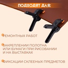 Струбцины пружинные для кожи, 6,5 × 5,5 см, 4 шт, цвет чёрный - фото 25300541