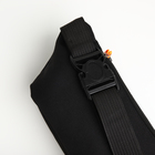 Поясная сумка на молнии, 3 наружных кармана, цвет серый/чёрный - фото 12150337