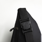 Поясная сумка на молнии, 3 наружных кармана, цвет синий/чёрный - фото 12150352