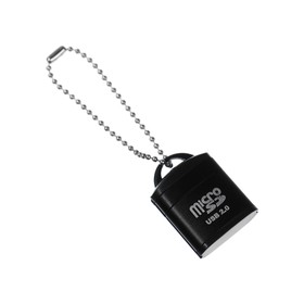 Картридер mini Luazon LNCR-012 для microSD TF, USB 2.0, скорость 480 Мбит/с, черный