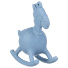 Игрушка - прорезыватель силиконовый с погремушкой Крошка Я «Лошадка», от 3 мес., голубой - Фото 4
