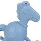 Игрушка - прорезыватель силиконовый с погремушкой Крошка Я «Лошадка», от 3 мес., голубой - Фото 6