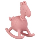 Игрушка - прорезыватель силиконовый с погремушкой Крошка Я «Лошадка», розовый - Фото 4