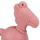 Игрушка - прорезыватель силиконовый с погремушкой Крошка Я «Лошадка», розовый - Фото 6