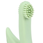 Прорезыватель силиконовый для зубов с щеточкой Крошка Я «Лебедь», на присоске, зелёный - Фото 5