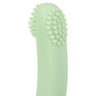 Прорезыватель силиконовый для зубов с щеточкой Крошка Я «Лебедь», на присоске, зелёный - Фото 9