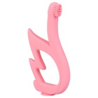 Прорезыватель - щеточка силиконовый Крошка Я «Лебедь», на присоске, розовый - Фото 8