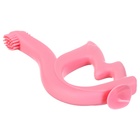 Прорезыватель - щеточка силиконовый Крошка Я «Лебедь», на присоске, розовый - Фото 4
