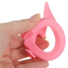 Прорезыватель - щеточка силиконовый Крошка Я «Лебедь», на присоске, розовый - Фото 3